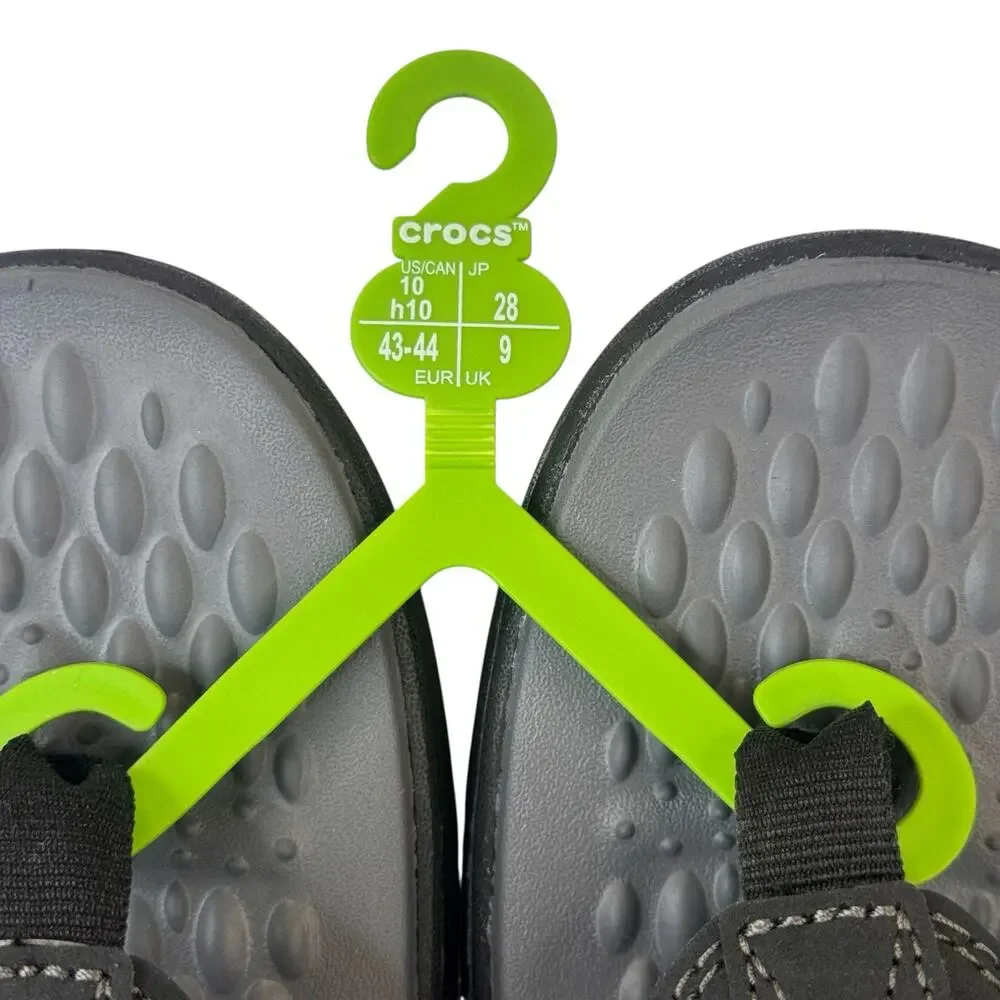Crocs Yukon Vista II LiteRide Flip Flops Comfortable Beach Sandals Mens Size 10